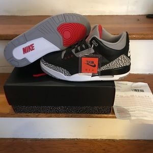 Brand new Black Cement 3s